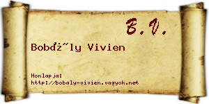 Bobály Vivien névjegykártya