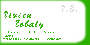 vivien bobaly business card